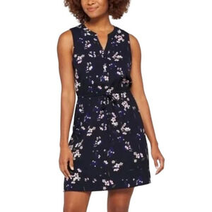 41 Hawthorn Claira Tie Waist Dress - Navy Blue NWT Size Small